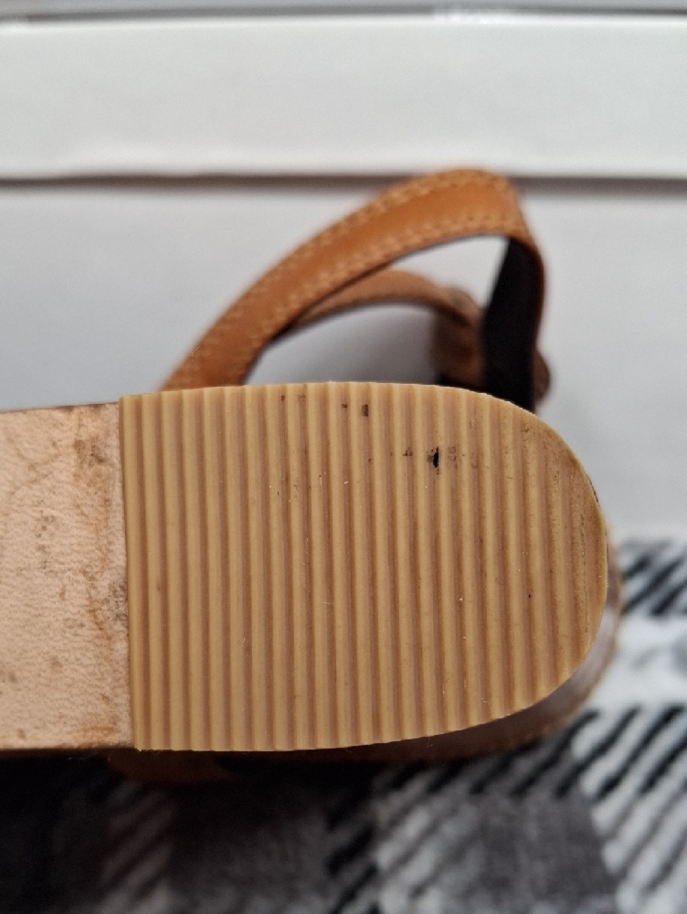 Vintage Coach Denim Patch Espadrille Wedges - Brown/Blue - Picture 15 of 17